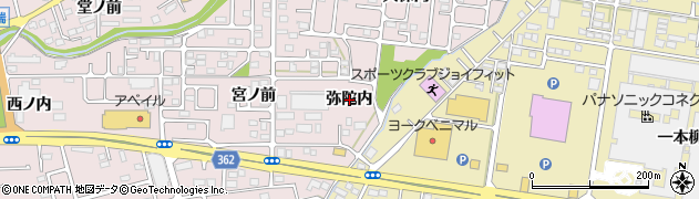 福島県福島市大森（弥陀内）周辺の地図