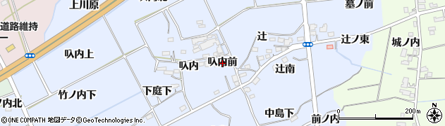 福島県福島市荒井（叺内前）周辺の地図
