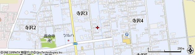 新潟県五泉市寺沢周辺の地図