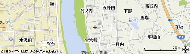 福島県福島市小倉寺堂宮敷11周辺の地図