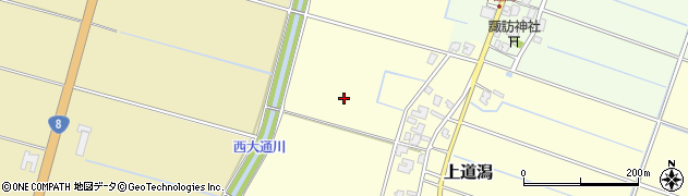 新潟県新潟市南区上道潟周辺の地図
