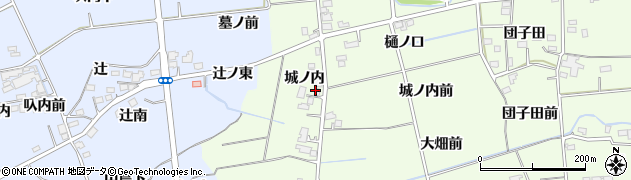 福島県福島市上鳥渡（城ノ内）周辺の地図