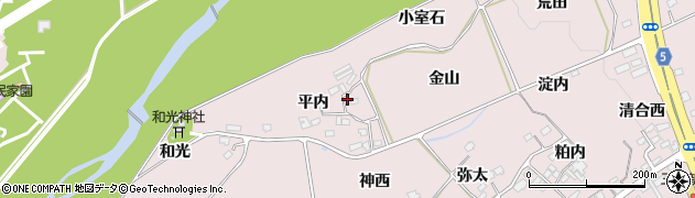 福島県福島市上名倉金山30周辺の地図