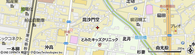 福島県福島市太平寺毘沙門堂17周辺の地図