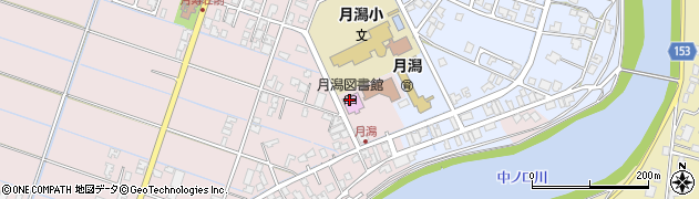新潟市立月潟図書館周辺の地図