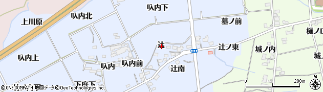 福島県福島市荒井辻周辺の地図