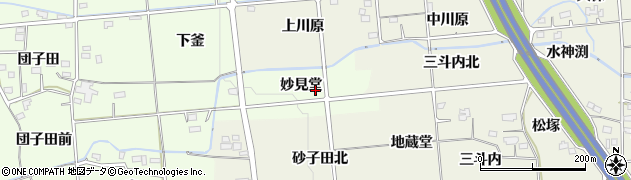 福島県福島市上鳥渡（妙見堂）周辺の地図