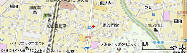 福島県福島市太平寺毘沙門堂9-2周辺の地図