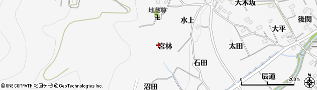 福島県福島市佐原（宮林）周辺の地図