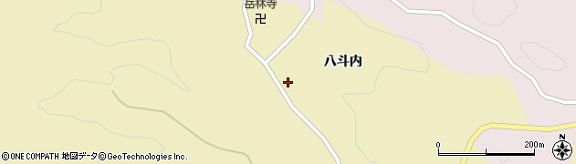 福島県伊達市月舘町糠田八斗内周辺の地図