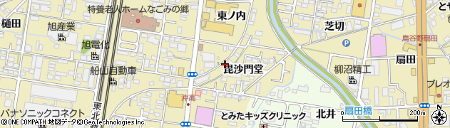 福島県福島市太平寺毘沙門堂12周辺の地図