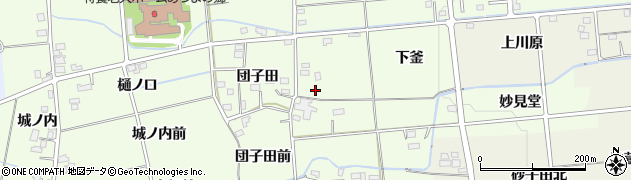 福島県福島市上鳥渡団子田東周辺の地図