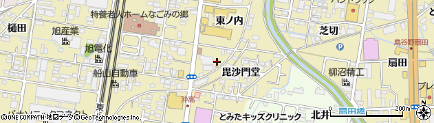 福島県福島市太平寺毘沙門堂7周辺の地図