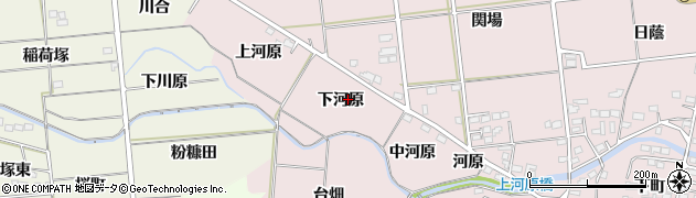 福島県福島市大森（下河原）周辺の地図