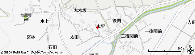 福島県福島市佐原大平周辺の地図