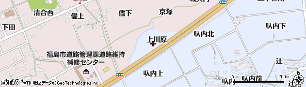 福島県福島市荒井上川原周辺の地図