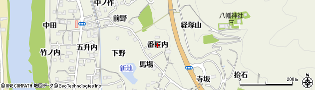 福島県福島市小倉寺（番匠内）周辺の地図