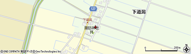 新潟県新潟市南区下道潟159周辺の地図