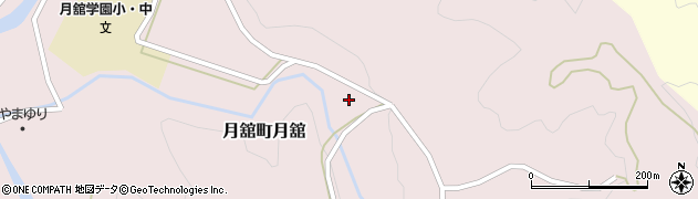 福島県伊達市月舘町月舘細布周辺の地図