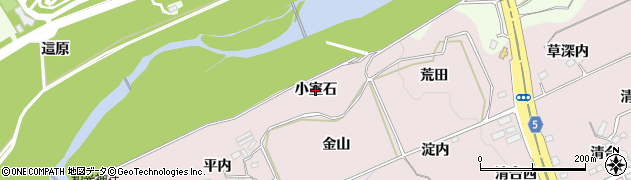 福島県福島市上名倉（小室石）周辺の地図