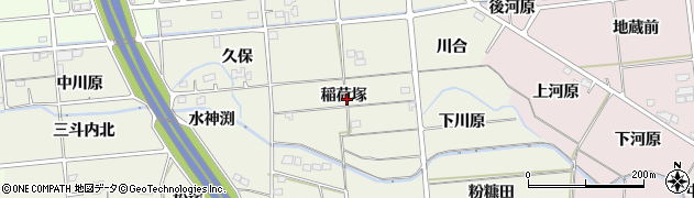 福島県福島市下鳥渡稲荷塚周辺の地図
