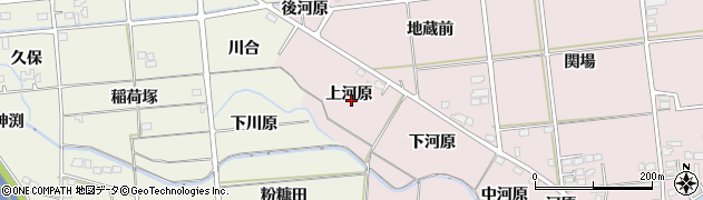 福島県福島市大森上河原周辺の地図