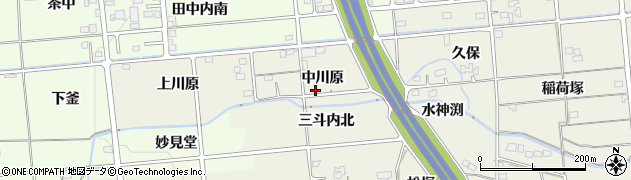 福島県福島市下鳥渡（中川原）周辺の地図