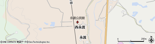 永渡公民館周辺の地図