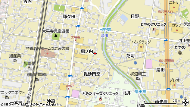 〒960-8151 福島県福島市太平寺の地図