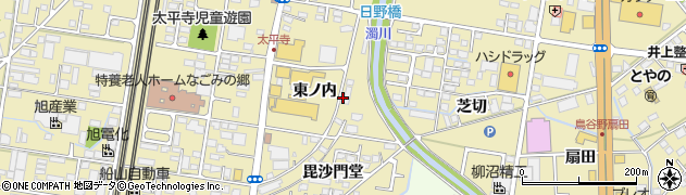 福島県福島市太平寺（赤戸）周辺の地図