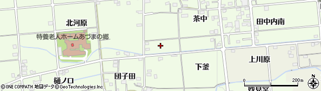 福島県福島市上鳥渡河原周辺の地図
