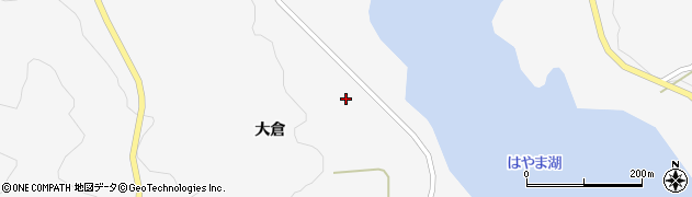 飯舘村大倉体育館周辺の地図