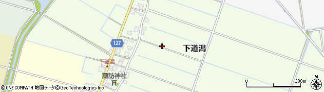 新潟県新潟市南区下道潟周辺の地図