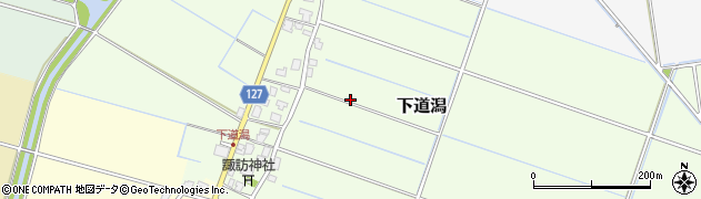 新潟県新潟市南区下道潟周辺の地図