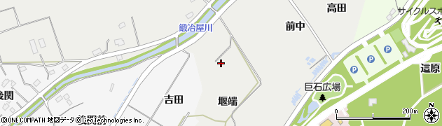 福島県福島市土船（堰端）周辺の地図