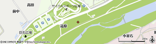 福島県福島市庄野（這原）周辺の地図