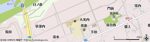 福島県福島市上名倉大光内1周辺の地図