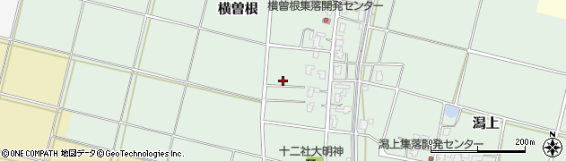 新潟県新潟市西蒲区横曽根周辺の地図
