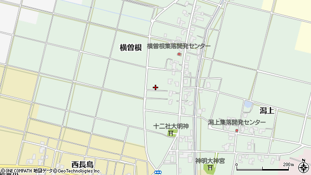 〒953-0115 新潟県新潟市西蒲区横曽根の地図