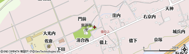 福島県福島市上名倉下寺19周辺の地図