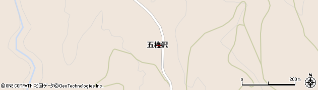 福島県喜多方市熱塩加納町宮川（五枚沢）周辺の地図