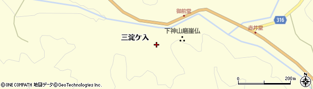 福島県伊達市月舘町布川（三淀ケ入）周辺の地図
