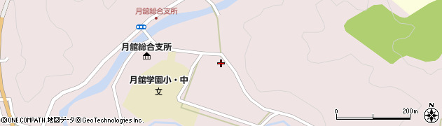 福島県伊達市月舘町月舘（鳥井田）周辺の地図