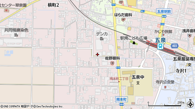 〒959-1836 新潟県五泉市南本町の地図