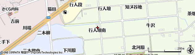 福島県福島市上鳥渡（行人壇南）周辺の地図