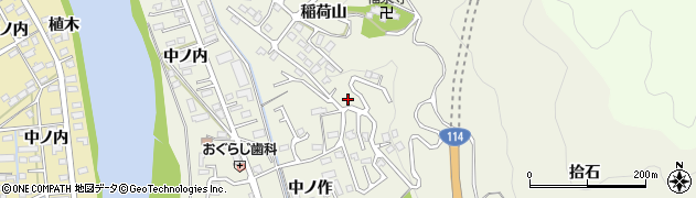 福島県福島市小倉寺池ノ作周辺の地図