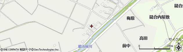福島県福島市土船上古屋周辺の地図