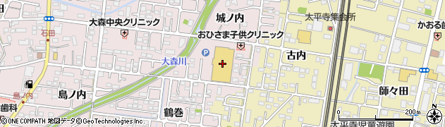 セリアザ・ビッグ福島大森店周辺の地図