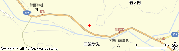 福島県伊達市月舘町布川（舘）周辺の地図