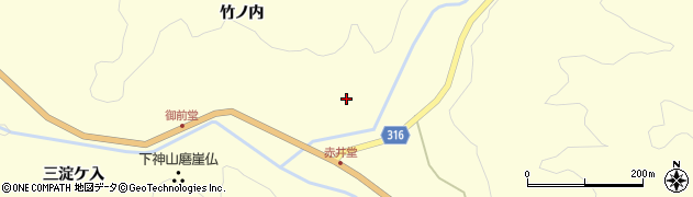 福島県伊達市月舘町布川竹ノ内43周辺の地図
